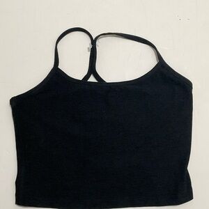 Beyond Yoga charcoal grey Cropped Camisole